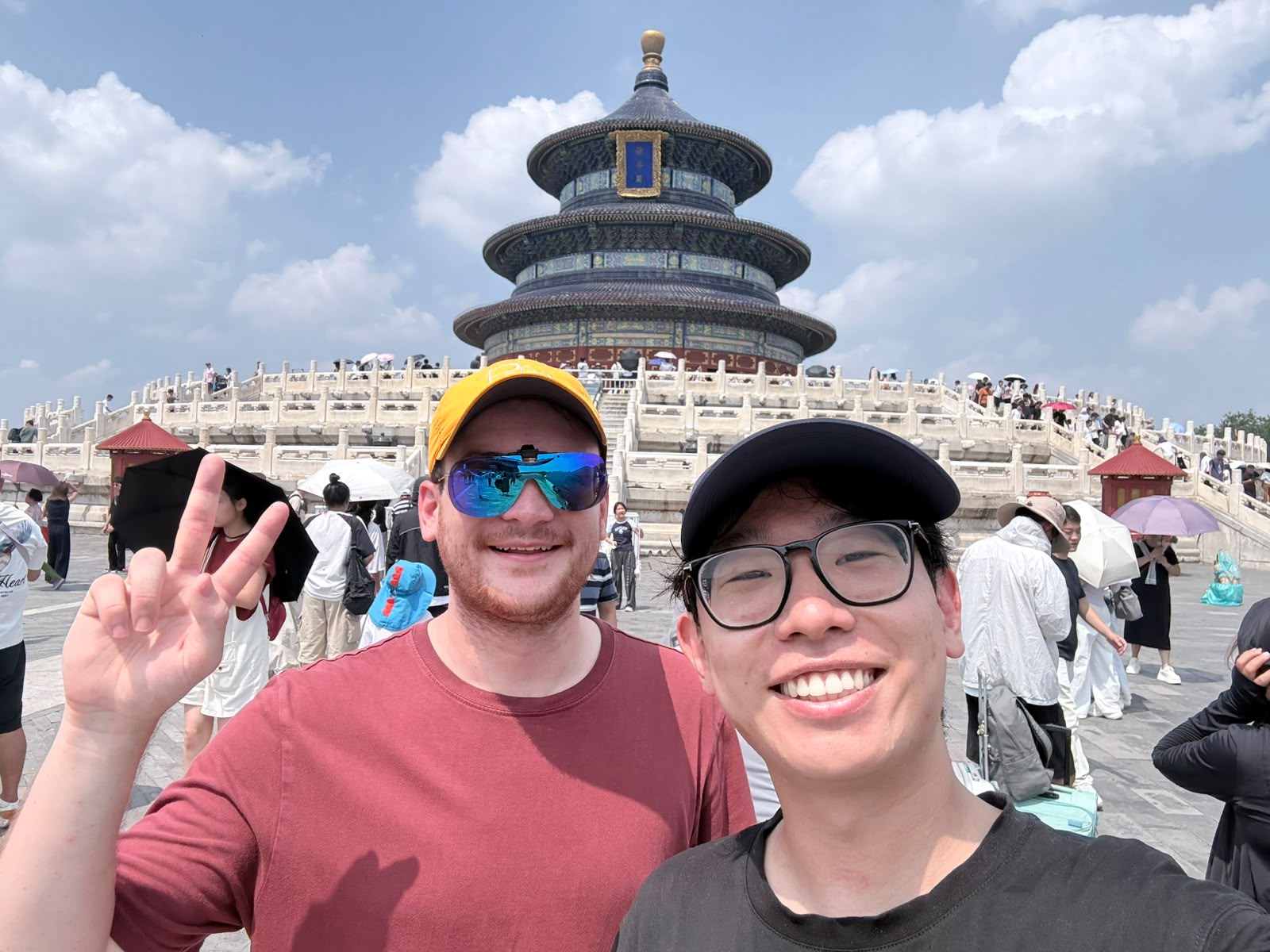 Nick and Yushu at the Temple of Heaven in Beijing